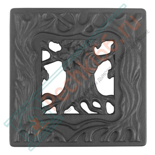 Решетка чугунная вентиляционная РВ-2 "Дуб" (Рубцовск-Литком) в Кирове