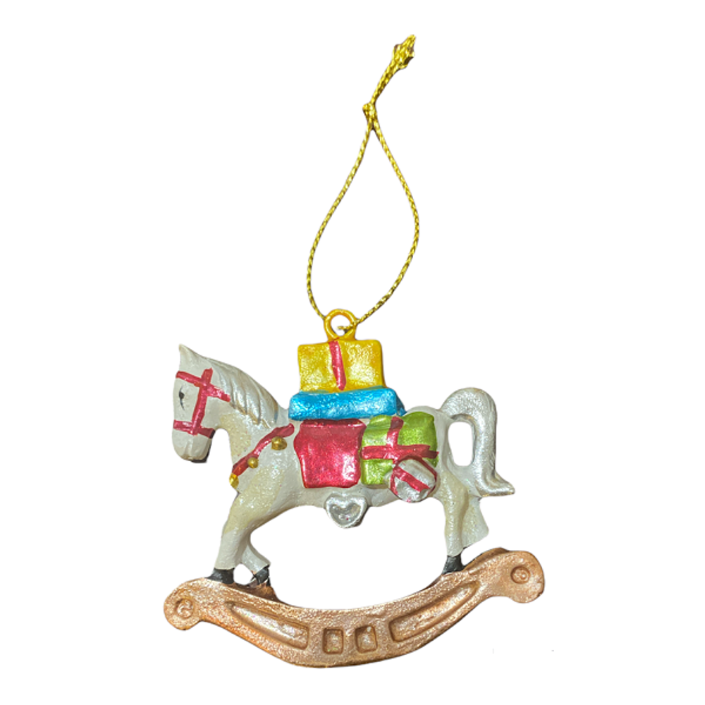 Лошадка-качалка, ёлочное украшение  [Арт. 013-204-PL]