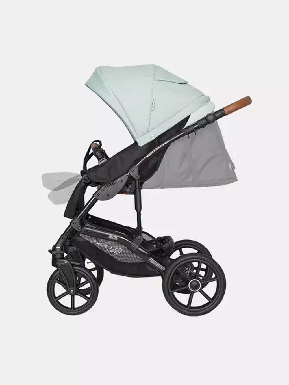 Коляска  BELLA LIFE (2 в 1) (RIKO BASIC) 02 Basil (мятный)