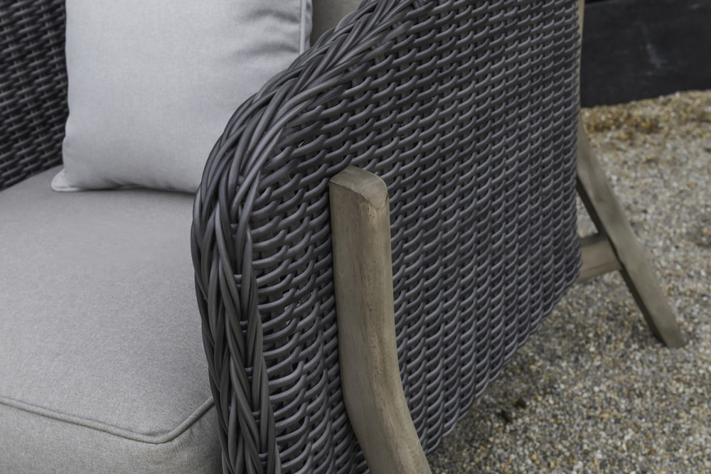 Комплект плетеной мебели Tagliamento Jura, серый, антрацит