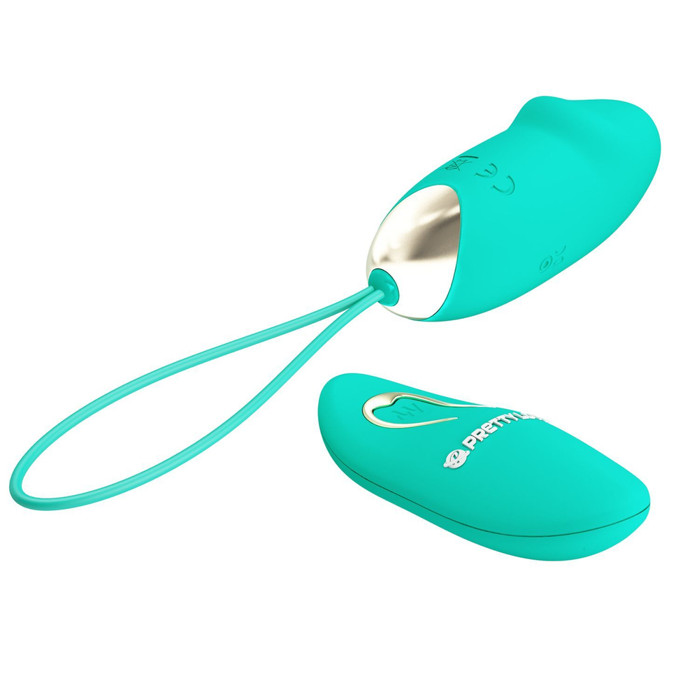 Зеленое виброяйцо Julia с пультом ДУ (Цвет: зеленый)