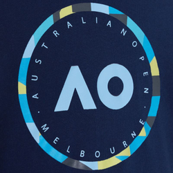 Футболка для мальчика теннисная Australian Open Boys T-Shirt Round Logo - navy
