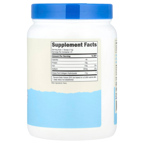 Nutricost, Пептиды коллагена, без добавок, 454 г (16,2 унции)