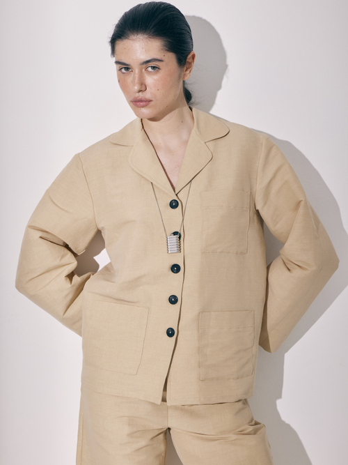 ISLA suit in beige