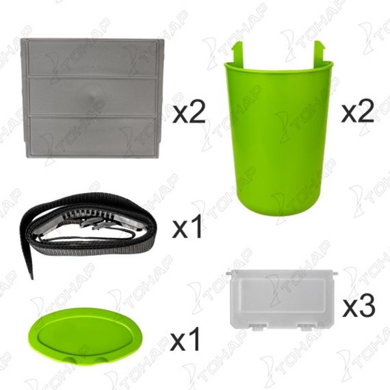 Ящик зимний Helios &quot;FishBox&quot; односекционный (10л) зеленый