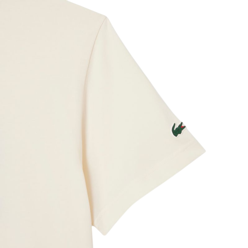 Теннисная футболка Lacoste Tennis x Daniil Medvedev - ecru white