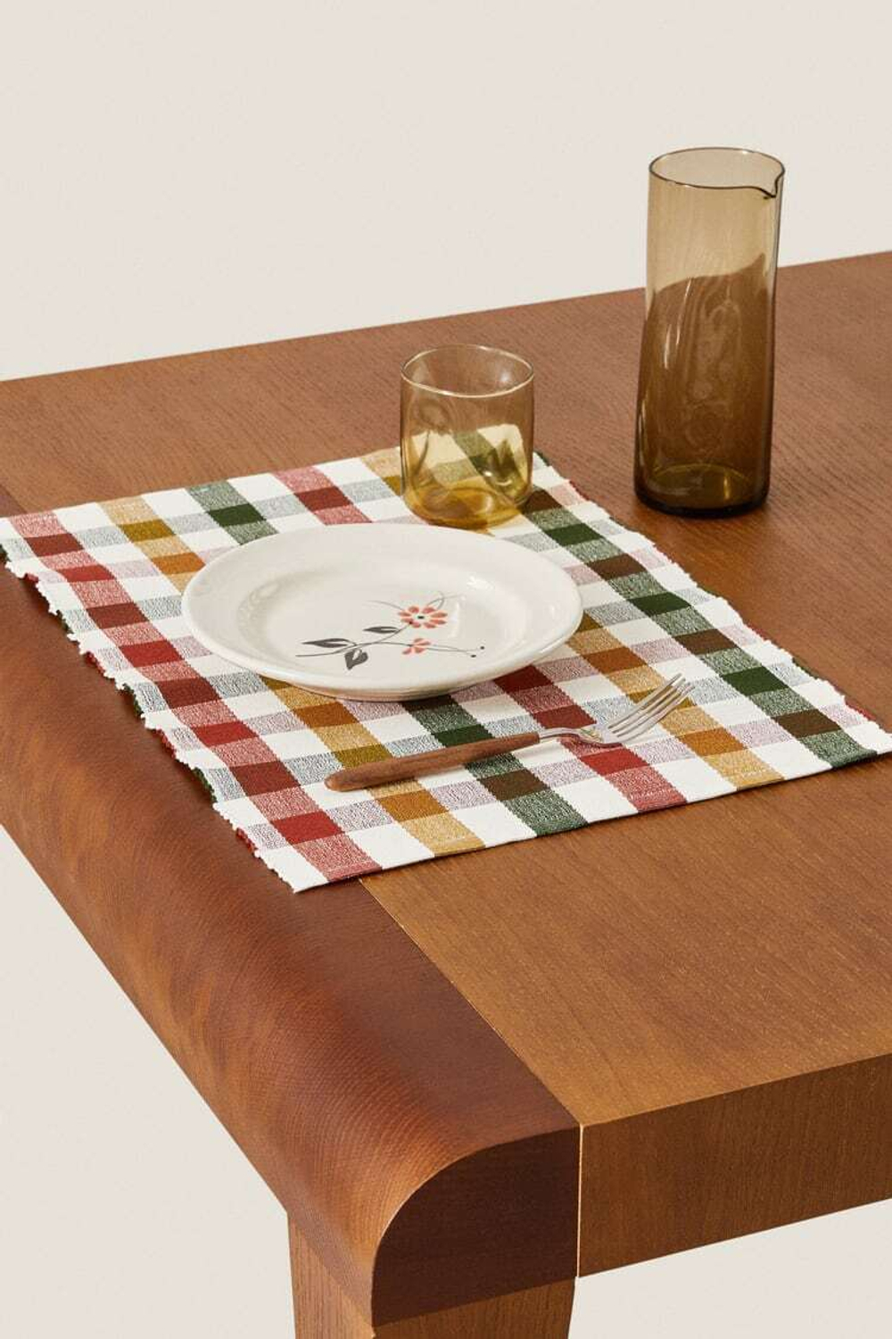 ZARA HOME САЛФЕТКА ИЗ КЛЕТЧАТОГО ХЛОПКА (УПАКОВКА ИЗ 2 ШТУК), ЗЕЛЕНЫЙ