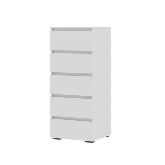 ХЕЛЕН КМ 03 Комод 502 5 ящиковФАСАД БЕЛЫЙ/КОРПУС БЕЛЫЙ