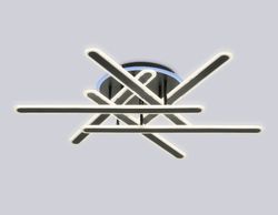 Ambrella Потолочный светодиодный светильник с подсветкой RGB с пультом Original FA8908