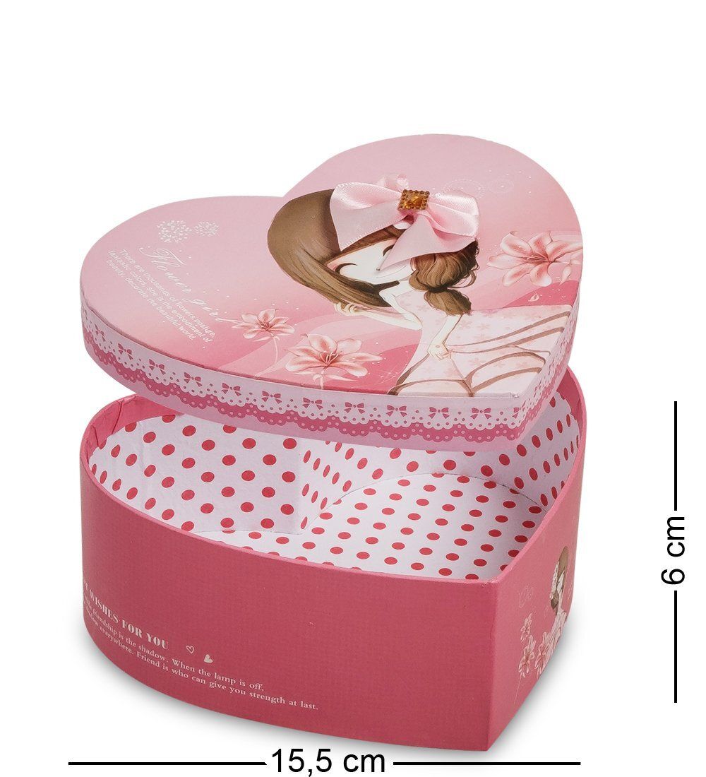 WG-69/1-A Коробка подарочная «Сердце» цв.розовый