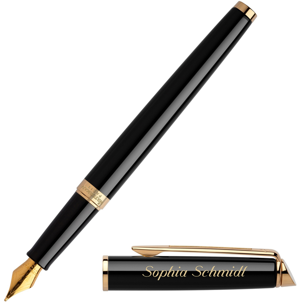 Перьевая ручка Waterman Hemisphere, цвет: Mars Black/GT, перо: F