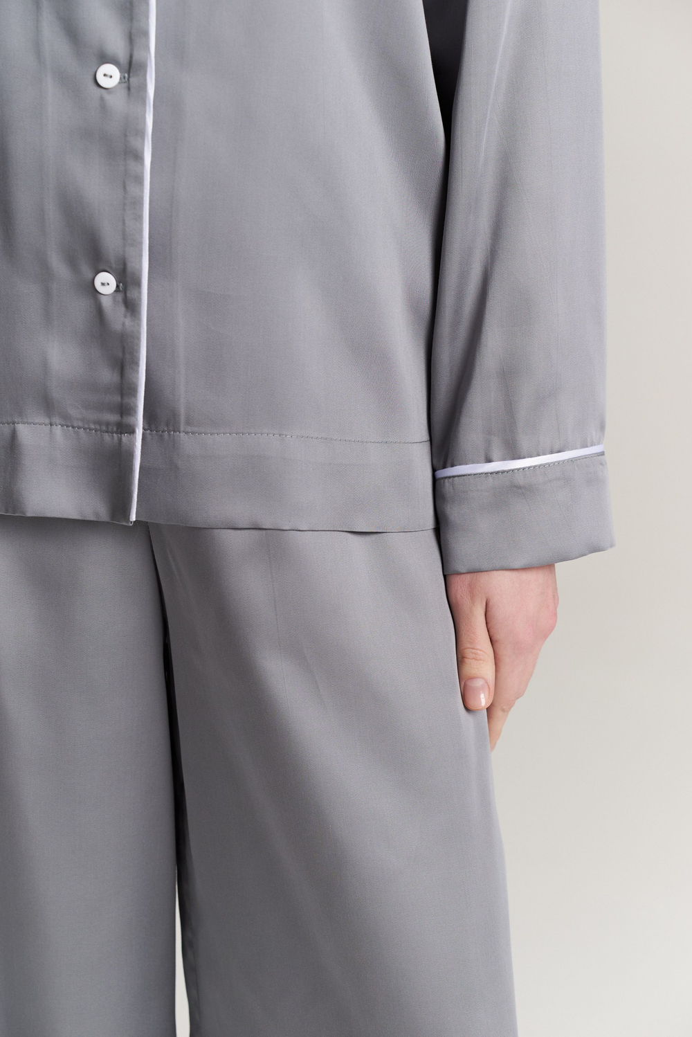 Пижама из тенселя с кантом - размер S