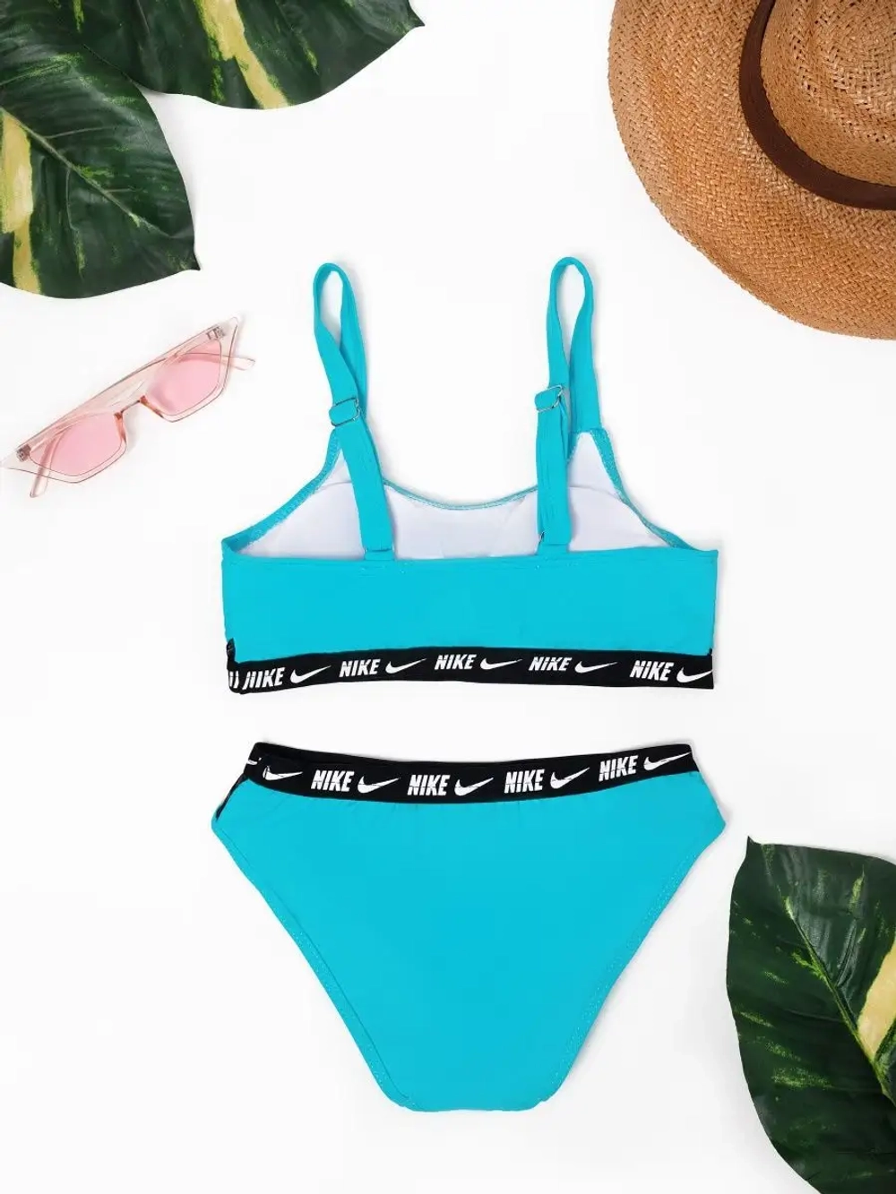 купальник раздельный с топом спортивный для купания