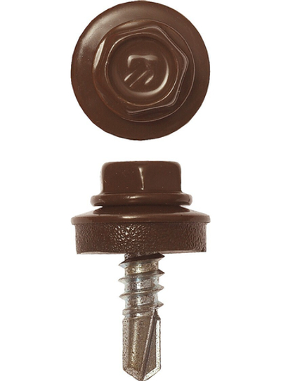 ЗУБР СКМ 8017, 19 х 5.5 мм, шок.-коричн., 500 шт, кровельный саморез, Профессионал (4-300315-55-019-8017)