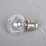 Гирлянда для дома «Теплый свет» на батарейках 3,0 м, 10 насадок, 80 ламп LED, d-5 см, 2 реж, (3АА), IP-20, Теплый белый