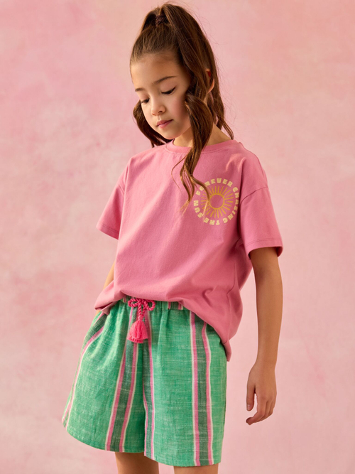 Шорты для девочки Next AD0-181, Зеленый, Розовый