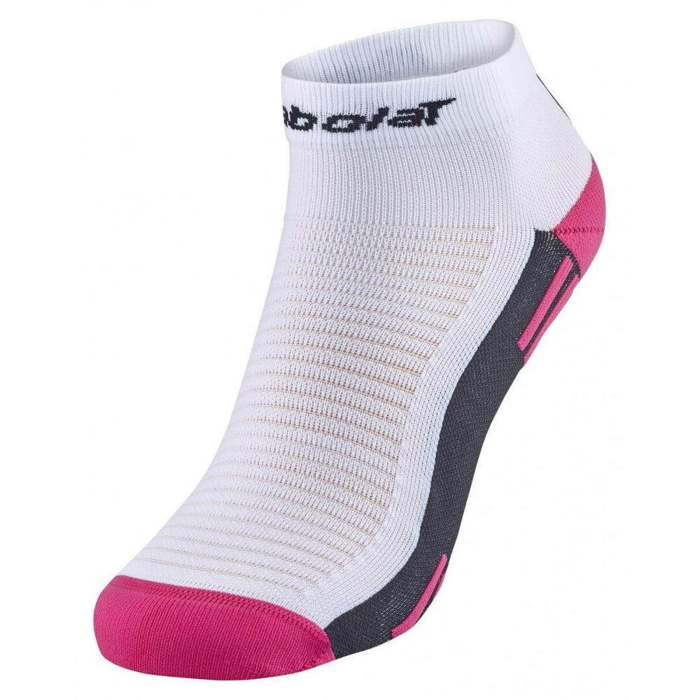 Теннисные носки Babolat Padel Quarter Socks 1P - white/roseberry