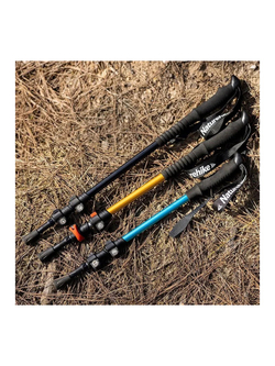 Палка треккинговая Naturehike ST 01 6061 (3-секции) NH17D001-Z (62-135cm) зелёный