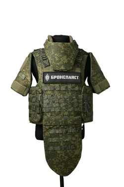 Жилет МСЗ2 + напашник, плечи + защитные вставки СВМПЭ Бр1