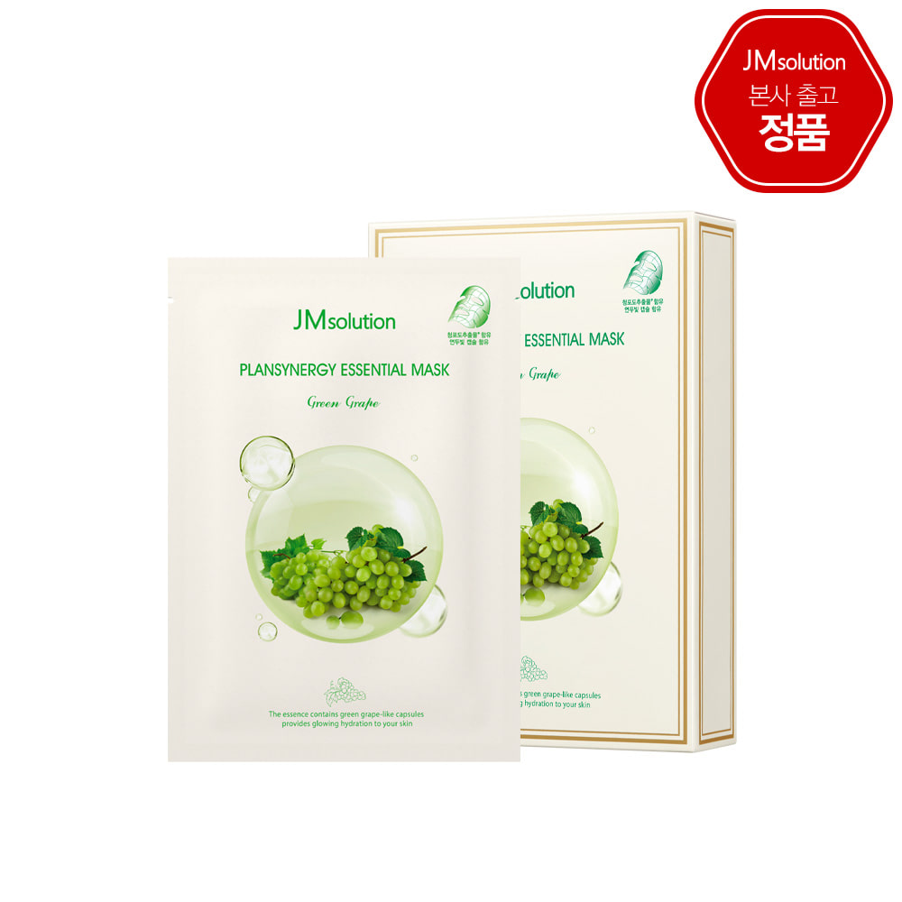 JM SOLUTION Тканевая маска с экстрактом зеленого винограда Plansynergy Essential Mask 30 мл.