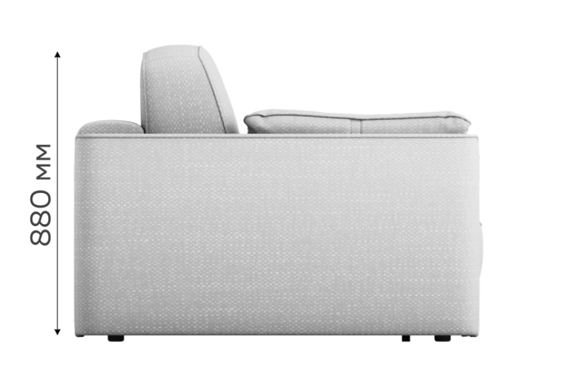 Прямой диван-кровать Аксель трехмодульный