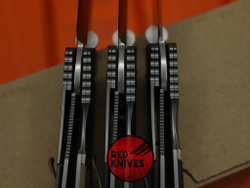 Нож Emerson CQC-7 - титановые больстеры, темная микарта