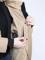 Куртка зимняя удлиненная с капюшоном