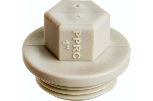 ЗАГЛУШКА РОСТУРПЛАСТ РЕЗЬБОВАЯ 1 PN 25 СЕРЫЙ 10914