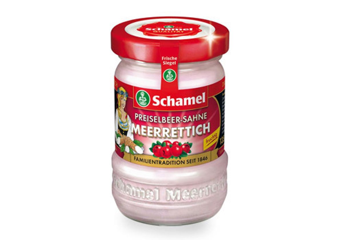 Хрен с брусникой и сливками Schamel, 135г