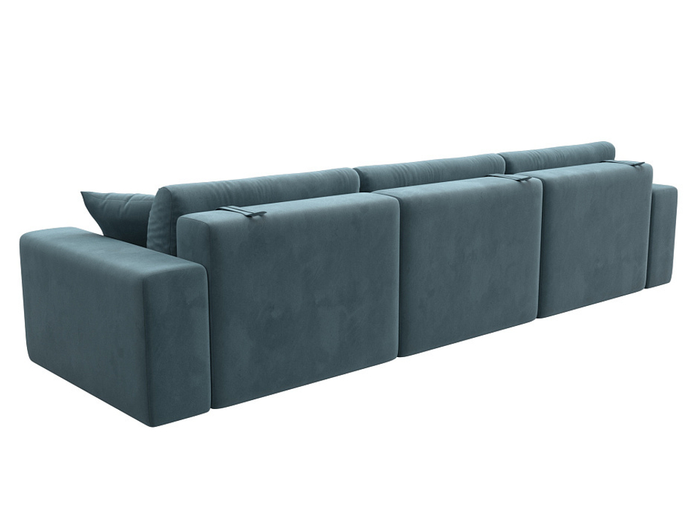 Диван прямой Лига-036 НПБ Классик Лонг ВЕЛЮР Бирюзовый