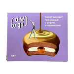 Sweet бисквит гречишный с суфле и карамелью Raw to go, 55 г