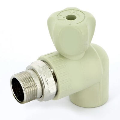 Кран шаровой угловой радиаторный полипропиленовый FV-Plast 25x3/4"