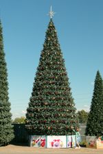 Уличная елка каркасная "Уральская" (пвх) 21 м