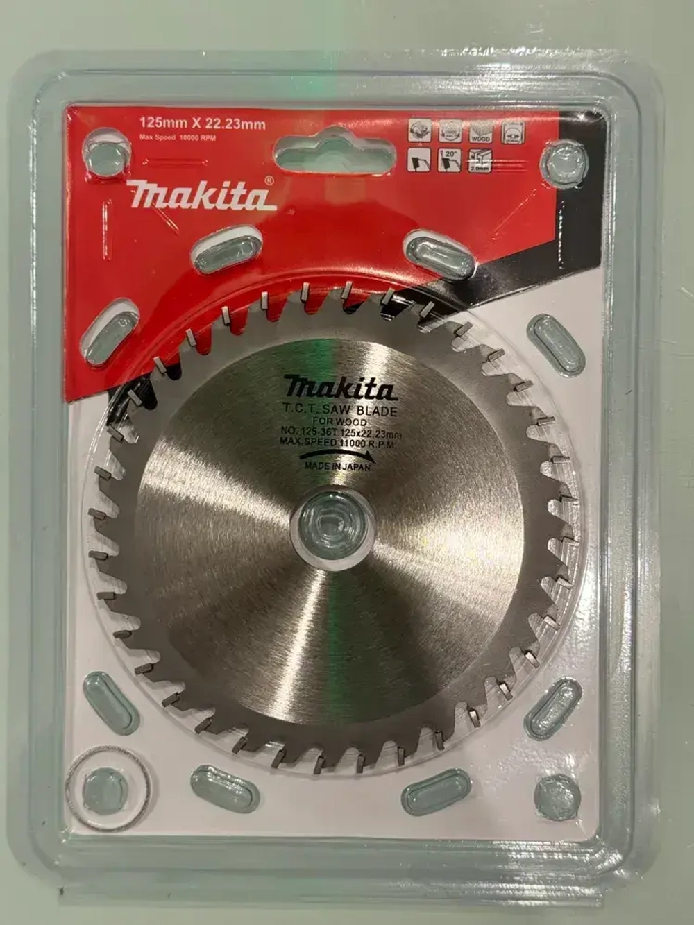 Диск пильный 125 x 2,0 x 22.23; 36 зуб.