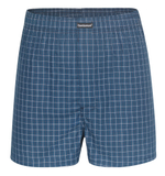 Хлопковые трусы-боксеры +size с рисунком-клеткой (Размер: 4X)