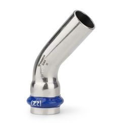 Угольник VARMEGA 45гр. однораструбный Inox Press 18x18a