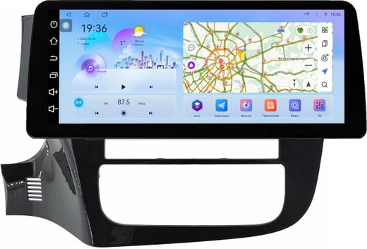 Магнитола Mitsubishi Outlander 3 2012-2022 (левый руль, рамка 9) - FarCar монитор 12.3" 2K QLED на Android 14, TS10, CarPlay, 4G SIM-слот