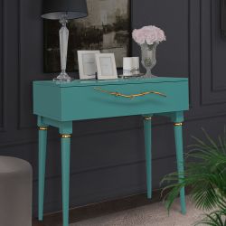 Консоль Арт Колор matte Классик Голд Пастельно-синий матовый