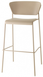 Стул пластиковый барный Scab Design Lisa Technopolymer Go Green, тортора