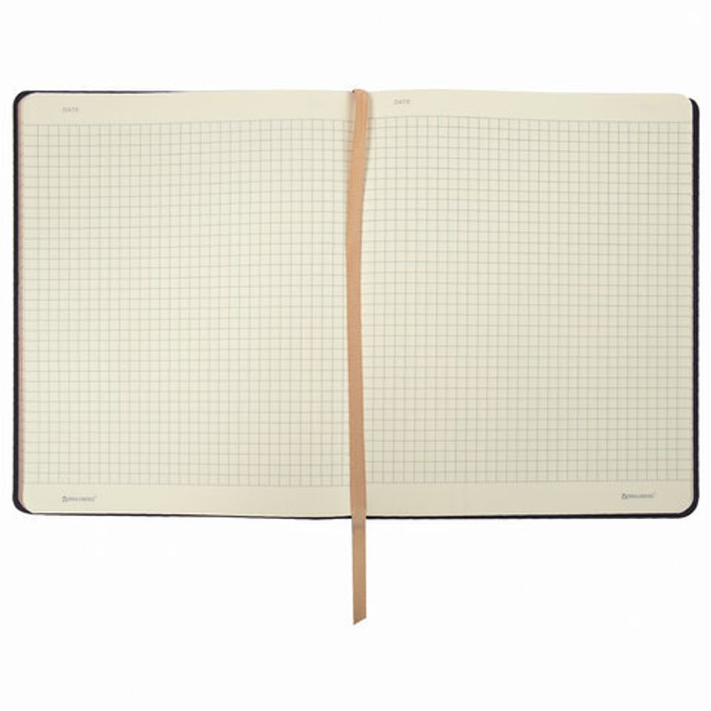 Тетрадь А5 (168х208 мм), 80 л., сшивка, клетка, под кожу, BRAUBERG VISTA, "Poetry", 403921