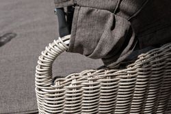 Стильяно, шезлонг бежевый, искусственный ротанг