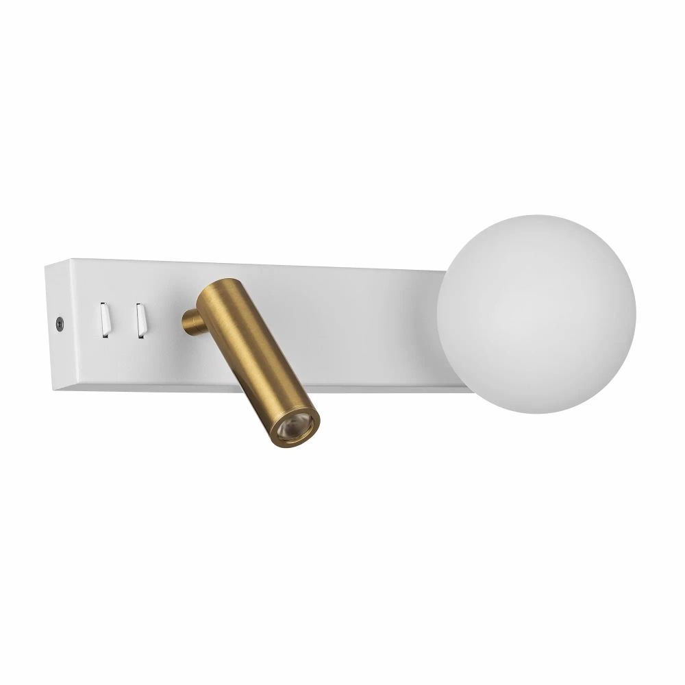 Citilux Декарт CL704450 LED Светильник с выключателем Белый+Бронза