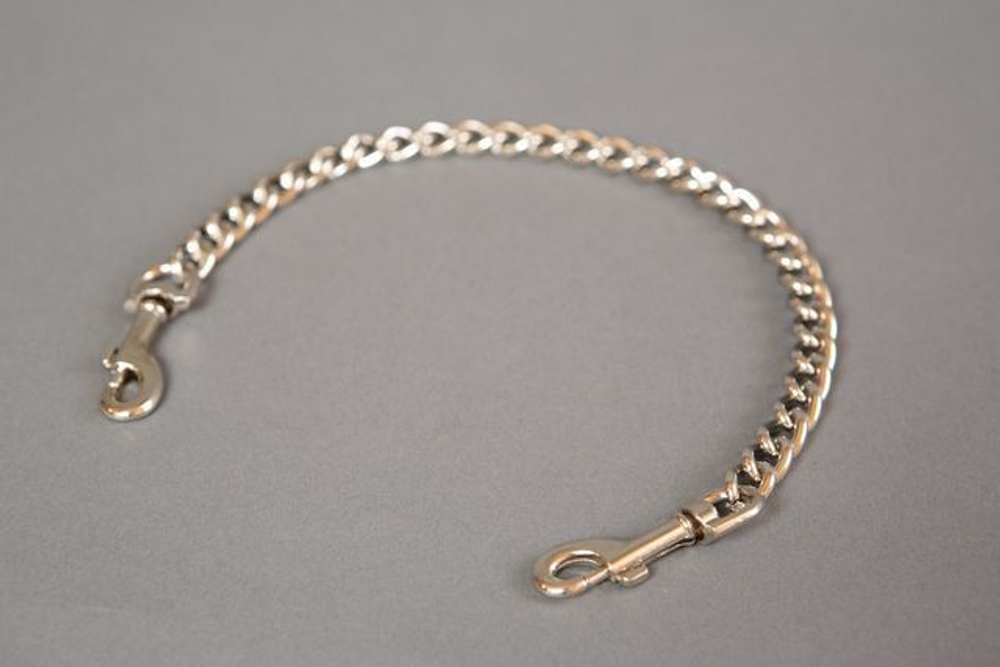 Цепь с карабинами по обе стороны (Цвет: серебристый)