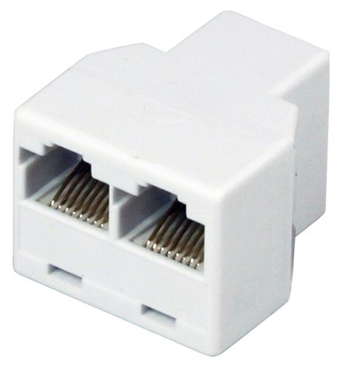 Переходник RJ45(8Р8С) Гнездо - 2*RJ45(8Р8С) Гнезда