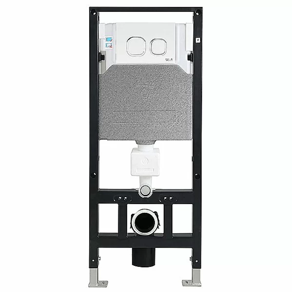 Унитаз с инсталляцией WeltWasser AMBERG 506 + BAARBACH 004 GL-WT + AMBERG RD-MT CR