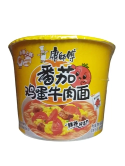 Лапша Master Kong со вкусом Яичницы с Томатами и говядины 85 г