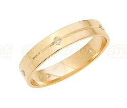 Кольцо из золота с фианитами