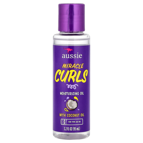 Aussie, Miracle Curls, увлажняющее масло с кокосовым маслом, 95 мл (3,2 жидк. унции)
