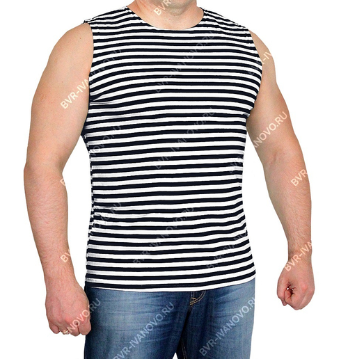 Майка-тельняшка Синяя полоса ГОСТ ш. пл.(хлопок)