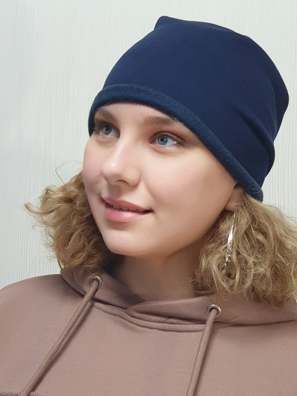 Шапка ДЖЕК хлопковая утепленная с валиком